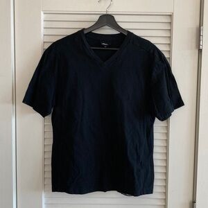 3.1 Phillip Lim Black V-Neck Short Sleeve Tee